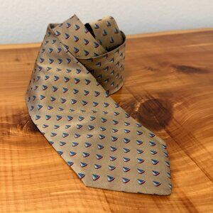 Brooks Brothers 100% Silk Multicolor Yacht/Sailboat Men s Neck Tie